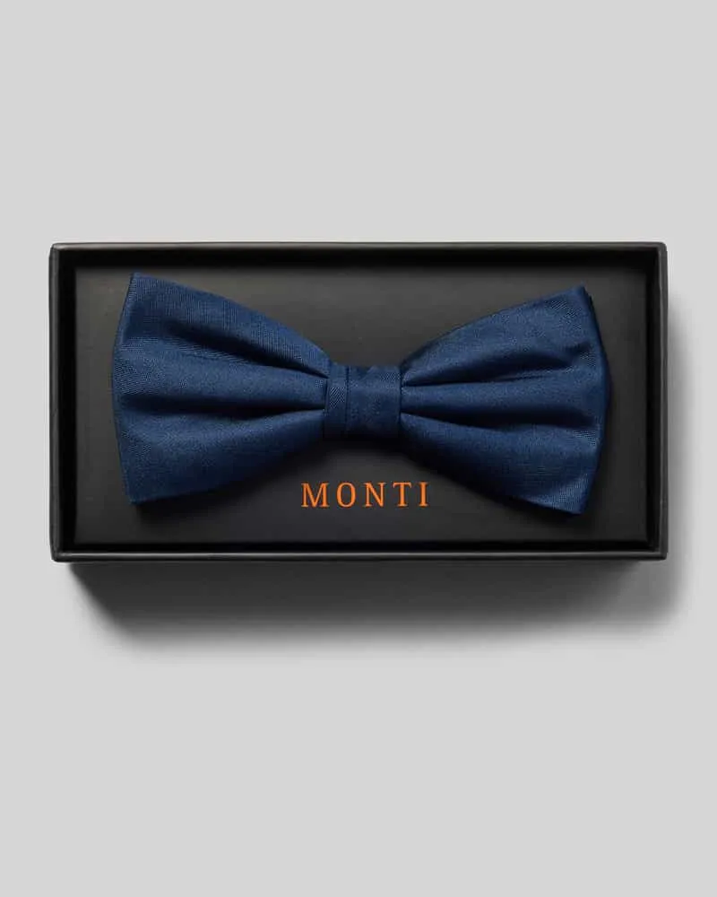 Monti Fliege aus reiner Seide Marine