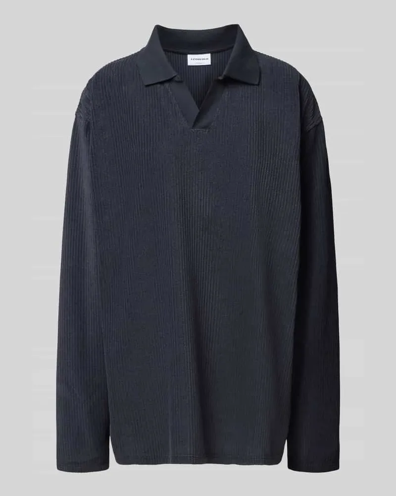 Lindbergh Oversized Poloshirt mit Strukturmuster 