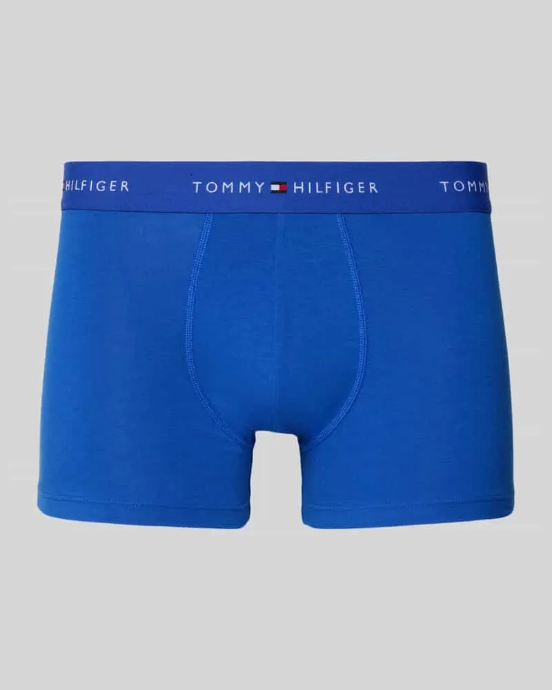 Tommy Hilfiger Trunks aus Baumwoll-Mix im 3er-Pack Royal