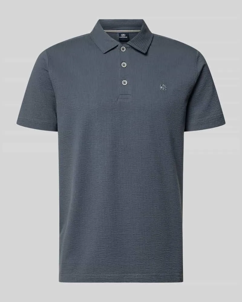 Lerros Regular Fit Poloshirt mit Logo-Stitching Khaki