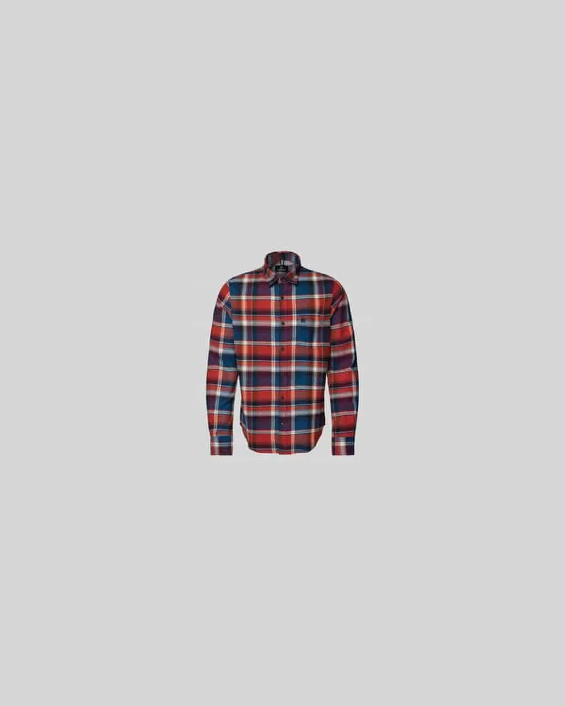 Lerros Regular Fit Freizeithemd mit Label-Stitching