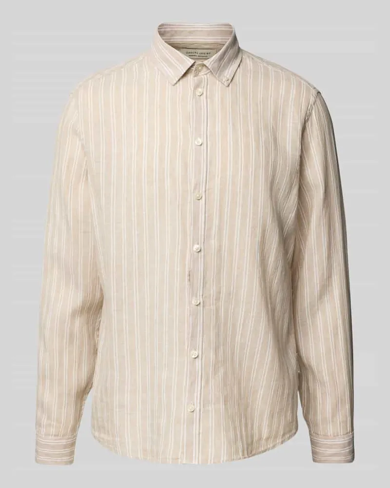 Casual Friday Regular Fit Freizeithemd aus Leinen-Baumwoll-Mix Modell 'DALLAS 