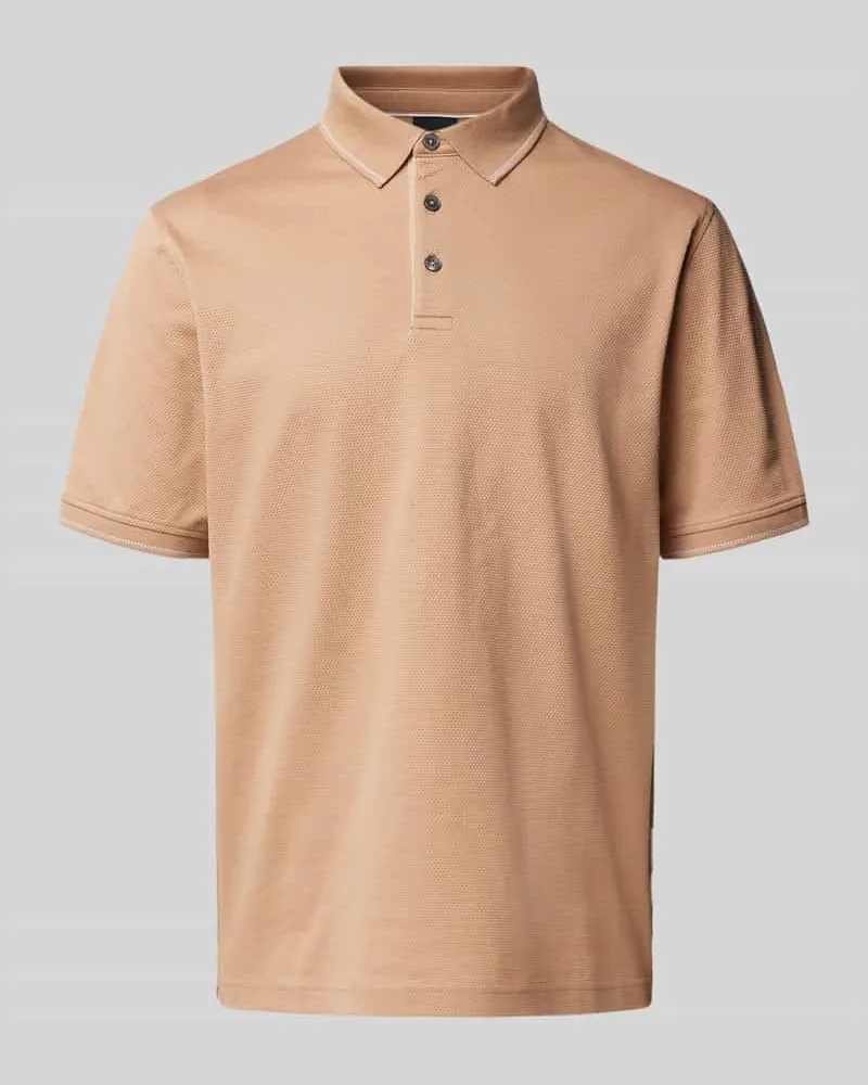 Bugatti Poloshirt mit Label-Detail 