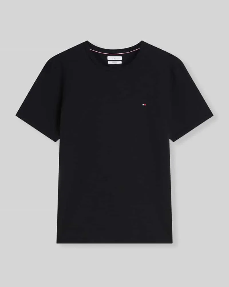 Tommy Hilfiger Regular Fit T-Shirt aus reiner Baumwolle Black