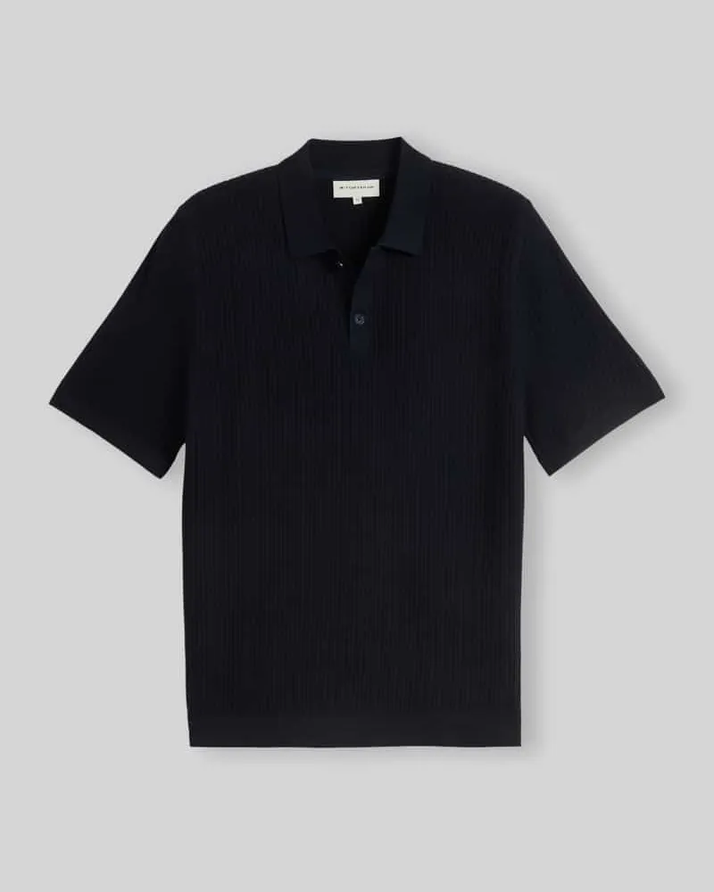 Tom Tailor Regular Fit Poloshirt aus reiner Baumwolle Marine