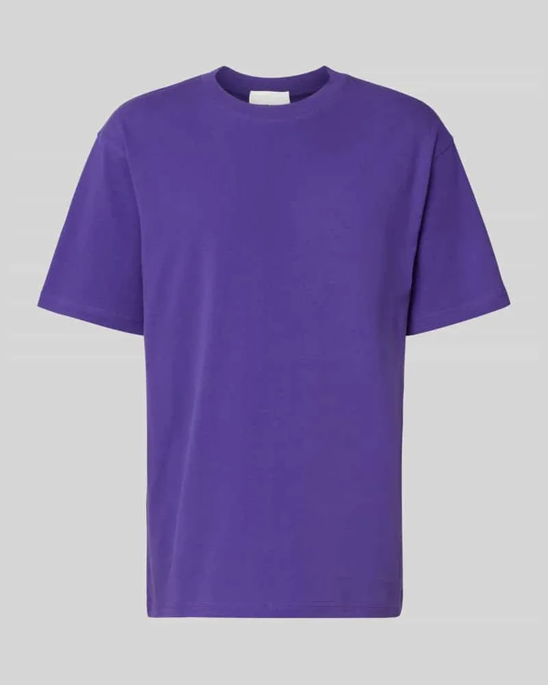 Armedangels Relaxed Fit T-Shirt aus Bio-Baumwoll-Mix Modell 'MAARKOS Violett