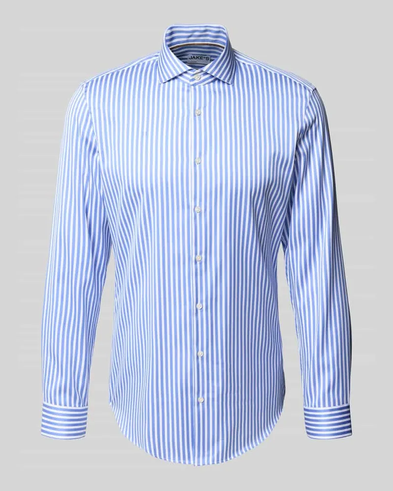 JAKE*S Super Slim Fit Business-Hemd mit Haifischkragen 