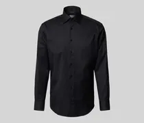 Regular Fit Businesshemd aus Uni Solid