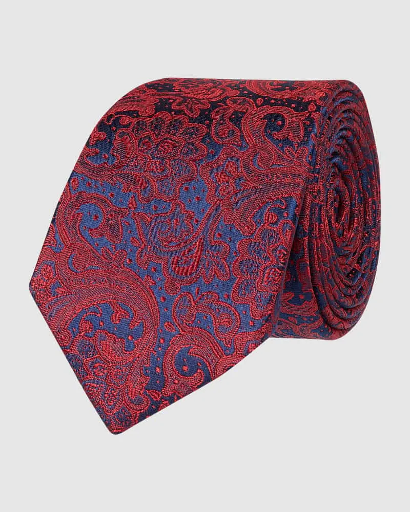 Monti Seidenkrawatte mit Paisley-Muster 