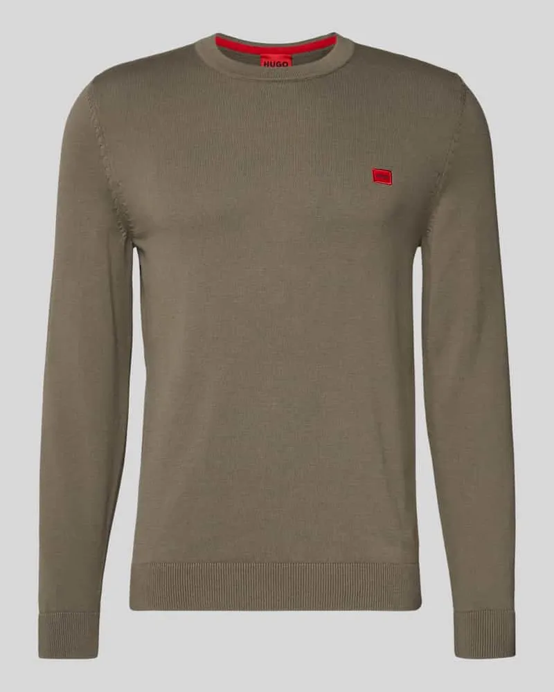 HUGO BOSS Regular Fit Strickpullover aus reiner Baumwolle Modell 'SAN CASSIUS 