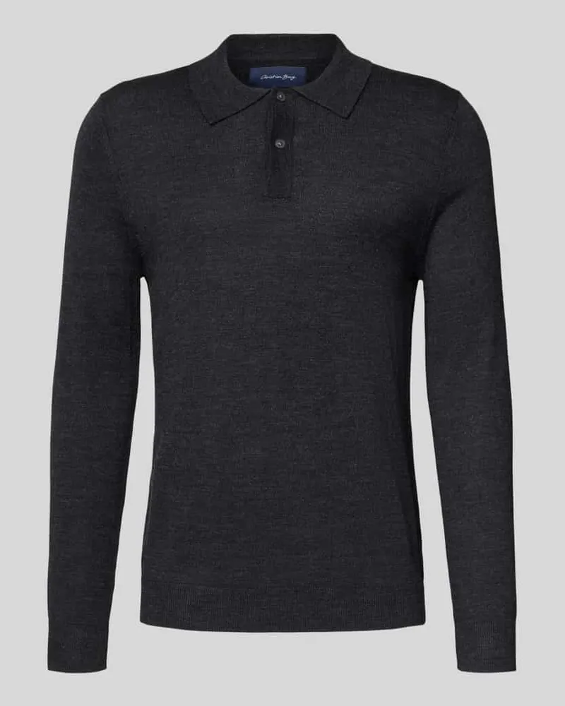 Christian Berg Strickpullover mit Polokragen 