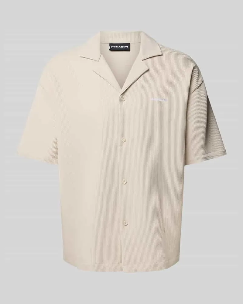 PEGADOR Relaxed Fit Freizeithemd mit Plisseefalten Modell 'TROY 