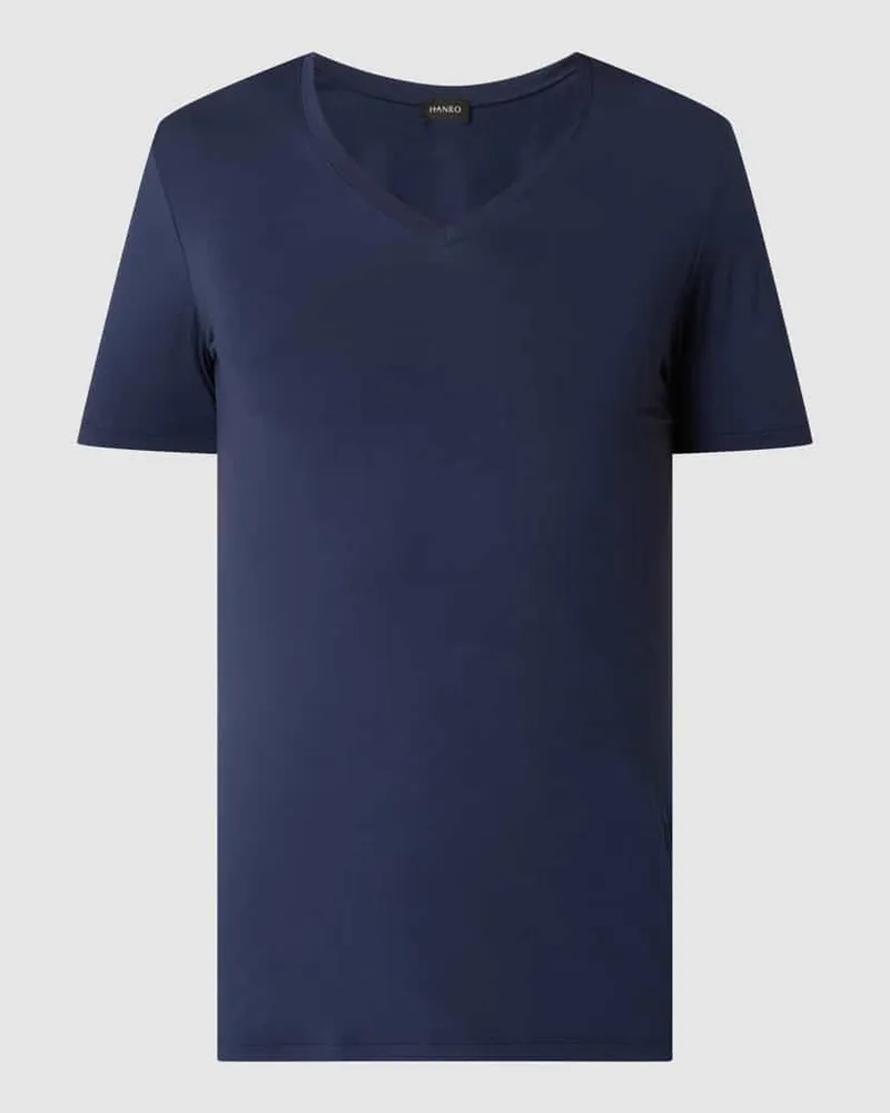 Hanro T-Shirt mit V-Ausschnitt 