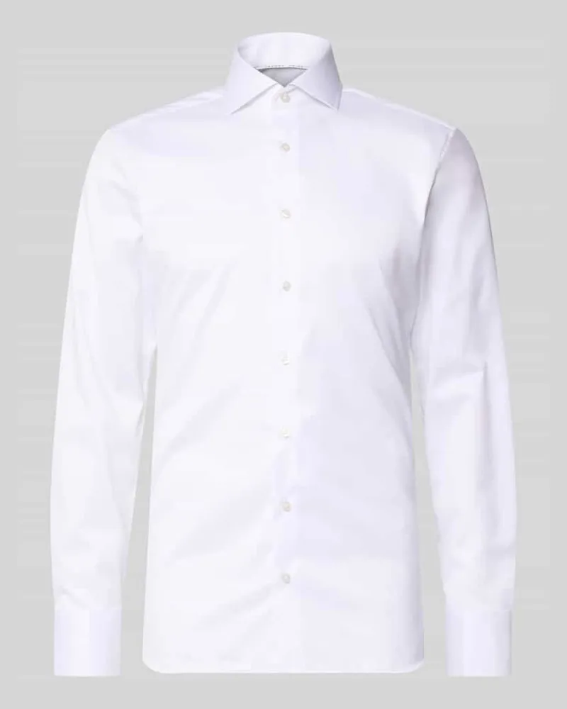 Eterna Slim Fit Businesshemd in Premiumqualität Weiss