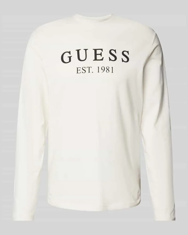 Guess Longsleeve mit Label-Print 