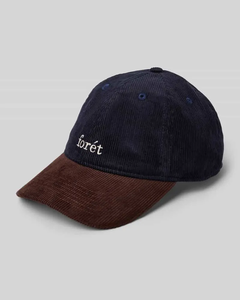 forét Basecap aus Cord mit Label-Stitching Modell 'HAWK 