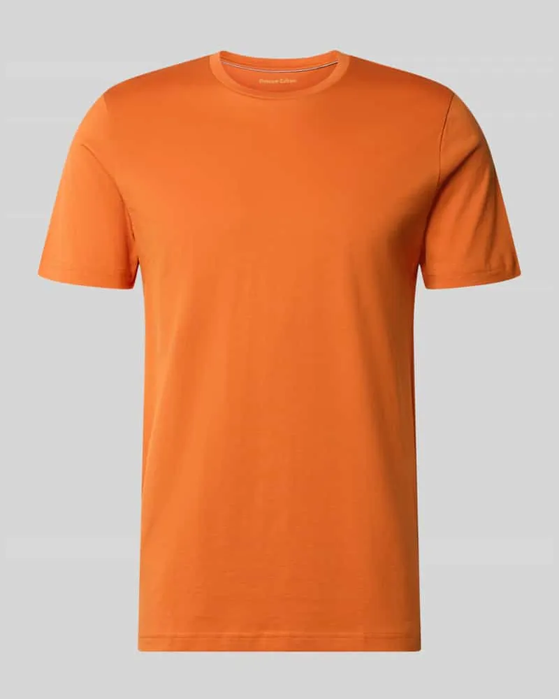 Christian Berg T-Shirt aus Baumwolle mit Rundhalsausschnitt Orange