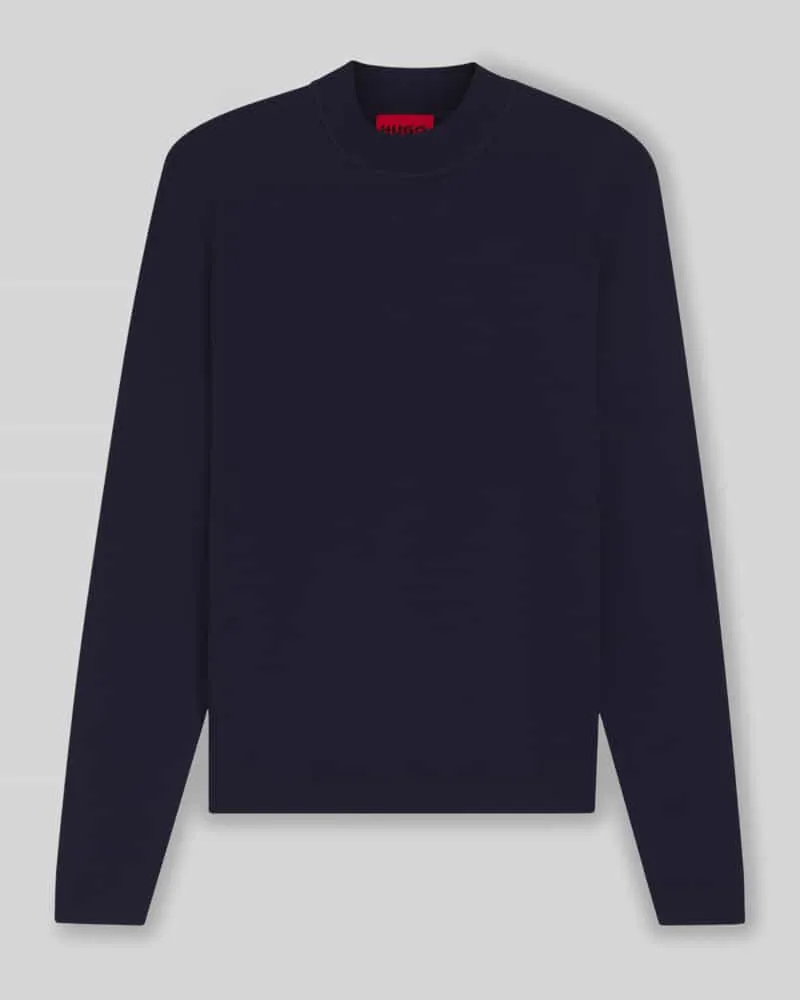 HUGO BOSS Regular Fit Strickpullover aus Viskose-Mix Modell 'SAN MARC 