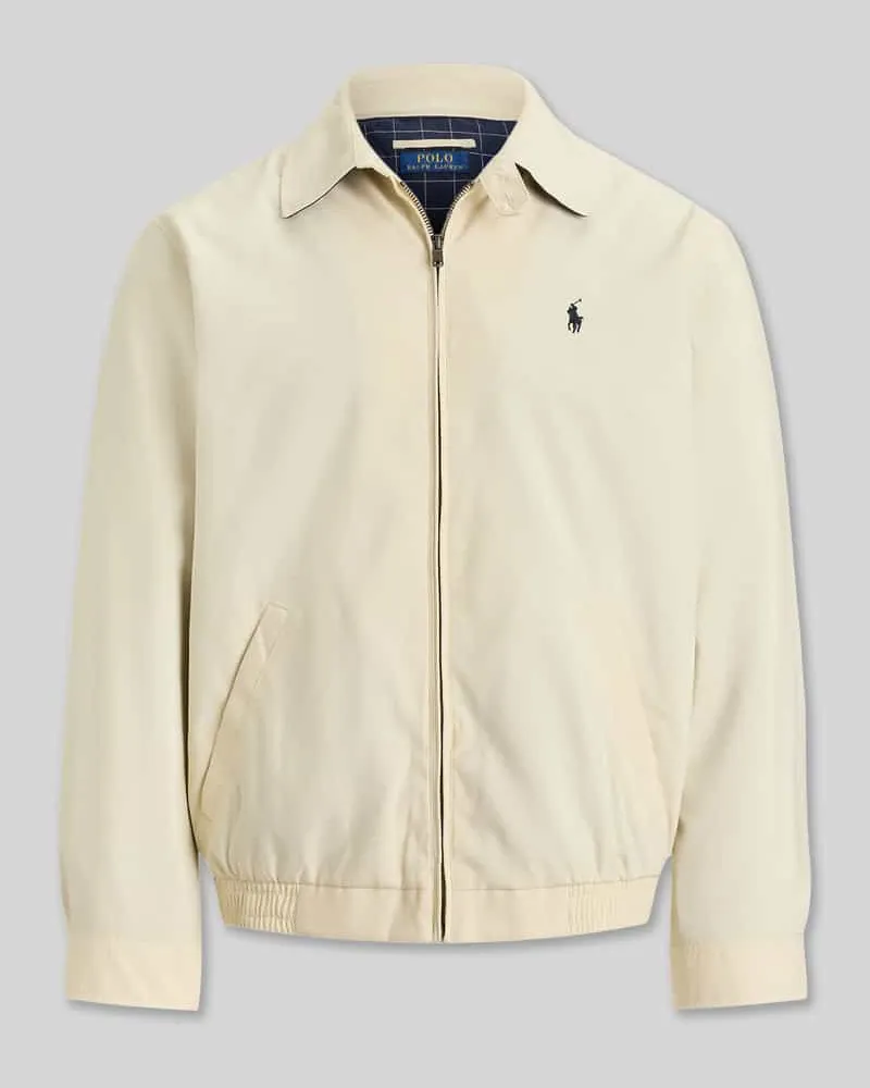 Ralph Lauren Regular Fit Blouson mit Logo-Stitching Hellgrau