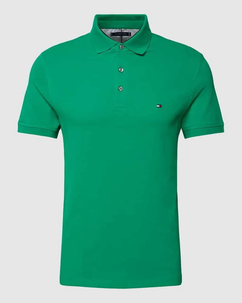 Tommy Hilfiger Slim Fit Poloshirt Modell '1985 Hellgruen