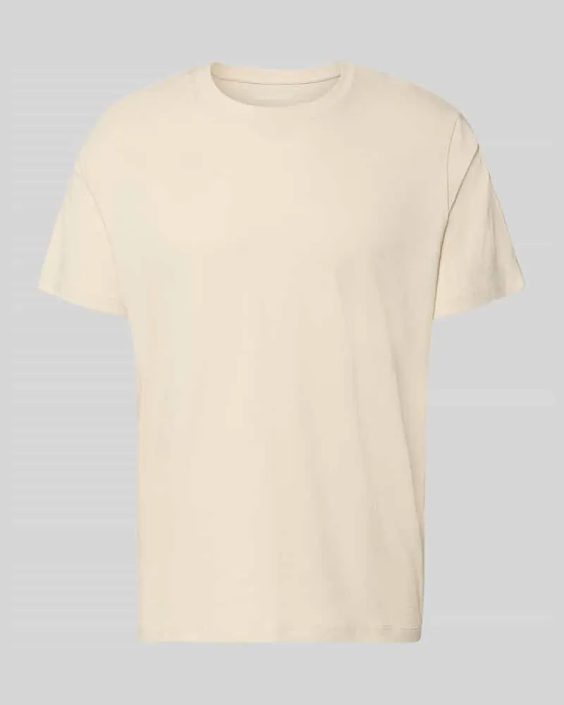 Selected Homme Regular Fit T-Shirt aus reiner Baumwolle Modell 'HASPEN Offwhite