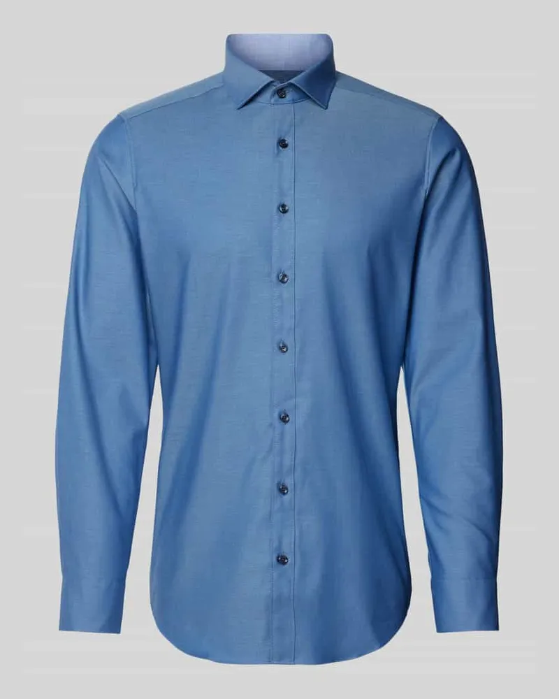 Olymp Slim Fit Businesshemd aus Uni Struktur 'ROYAL 