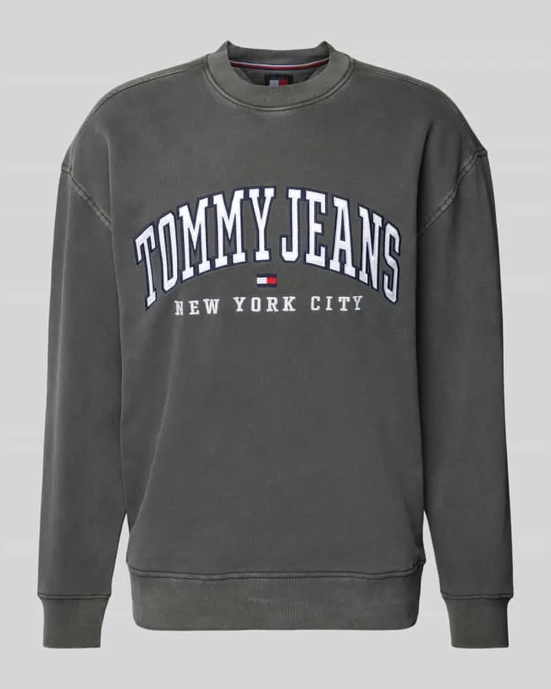 Tommy Hilfiger Relaxed Fit Sweatshirt mit Label-Stitching 