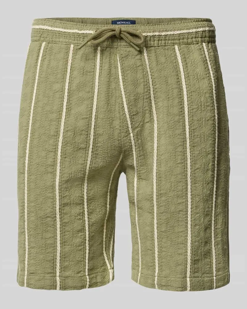 McNeal Shorts mit elastischem Bund und Tunnelzug Lind
