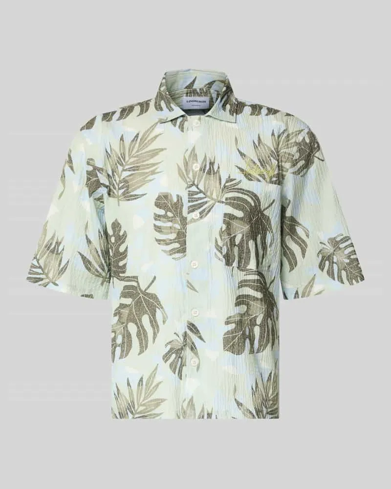 Lindbergh Relaxed Freizeithemd mit floralem Allover-Print Lind