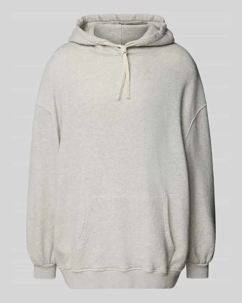 American Vintage Oversized Hoodie aus reiner Baumwolle Model 'KODYTOWN Hellgrau