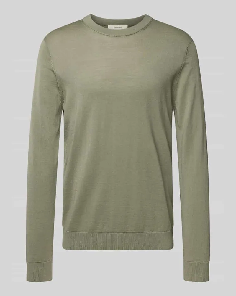 Selected Homme Regular Fit Pullover aus reiner Wolle Modell 'TRAY Khaki