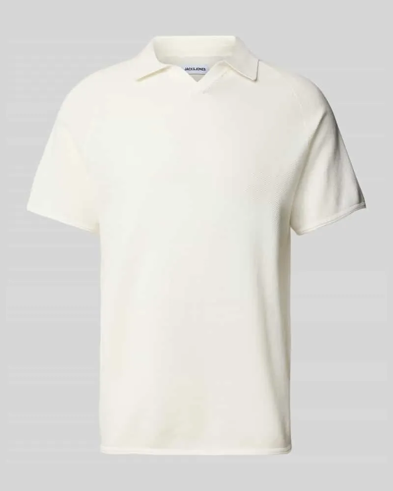 Jack & Jones Slim Fit Poloshirt mit Strukturmuster Modell 'HILL KNIT 