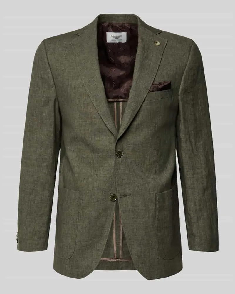 Carl Gross Sakko aus Viskose mit Einstecktuch Modell 'Tebbo Grass