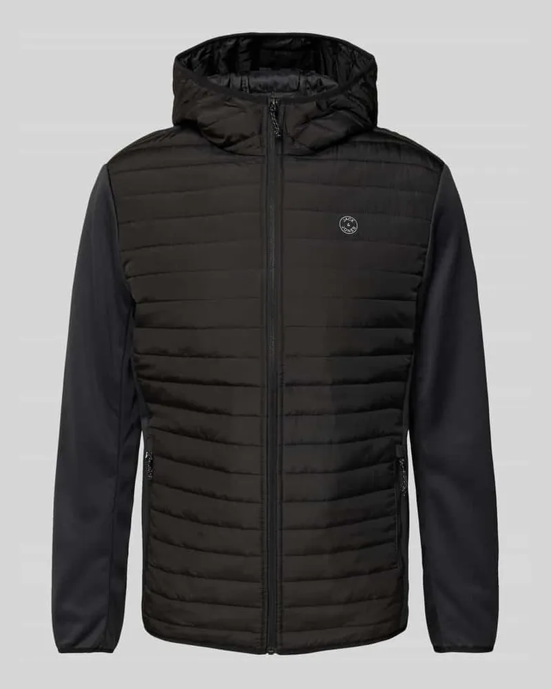Jack & Jones Steppjacke mit Reißverschluss Modell 'MULTI QUILTED JACKET Black