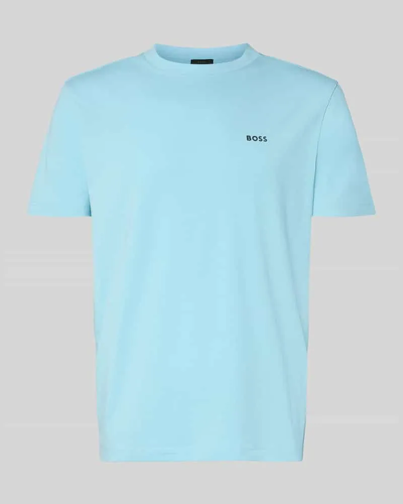 HUGO BOSS Regular Fit T-Shirt aus Baumwoll-Mix Modell 'TEE Tuerkis