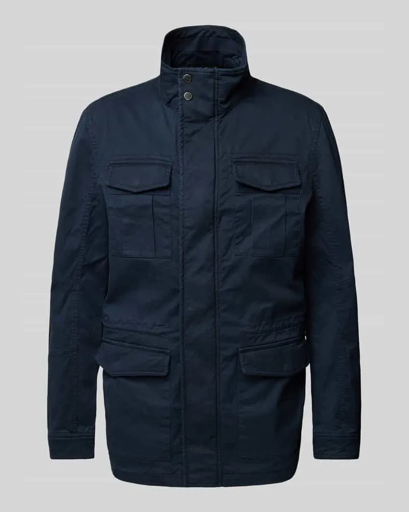 Christian Berg Parka mit Pattentaschen Marine