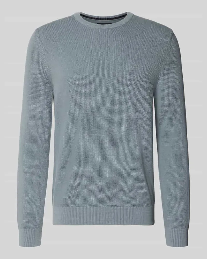 Marc O'Polo Regular Fit Pullover aus reiner Baumwolle Rauchblau