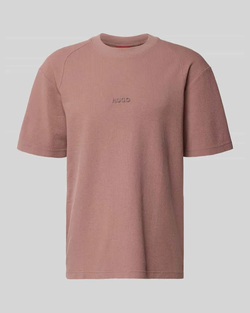 HUGO BOSS Regular Fit T-Shirt aus reiner Baumwolle Modell 'DAFFL Rostrot