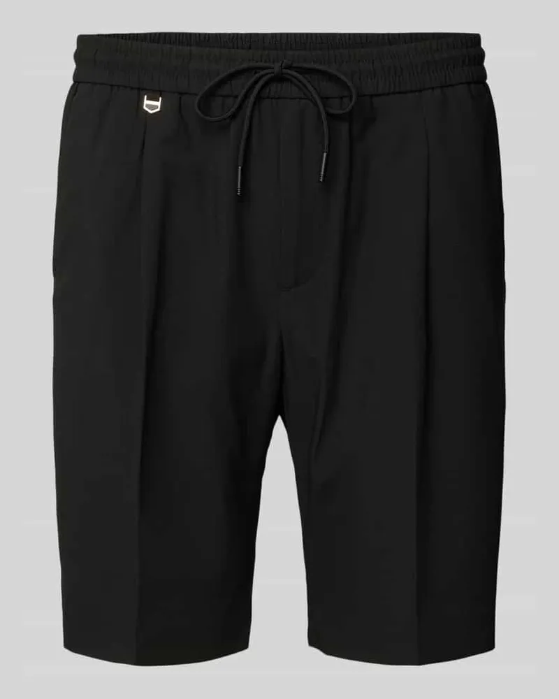 Antony Morato Regular Fit Shorts mit Bundfalten Modell 'NEIL Black