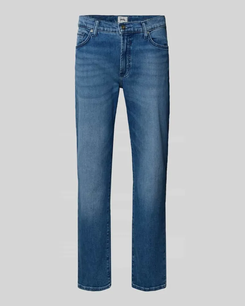 Brax Wide Fit Jeans mit Eingrifftaschen Modell 'Clint Jeansblau