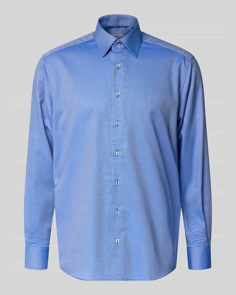 Eterna Regular Fit Business-Hemd mit Kentkragen Royal