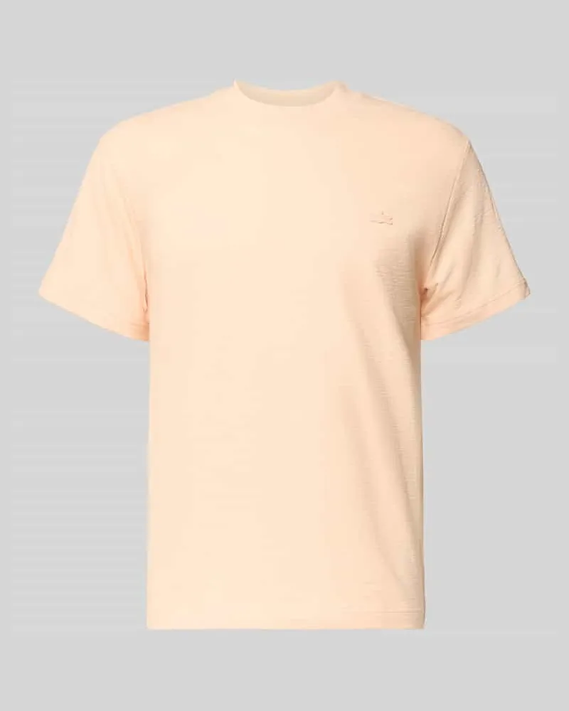 Lacoste Regular Fit T-Shirt aus reiner Baumwolle Lachs
