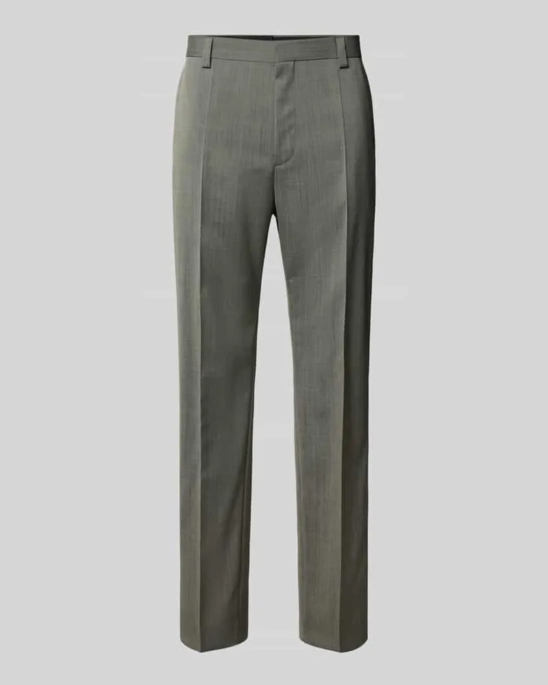HUGO BOSS Regular Fit Anzughose aus Schurwoll-Mix Modell 'TEAGAN231X Oliv