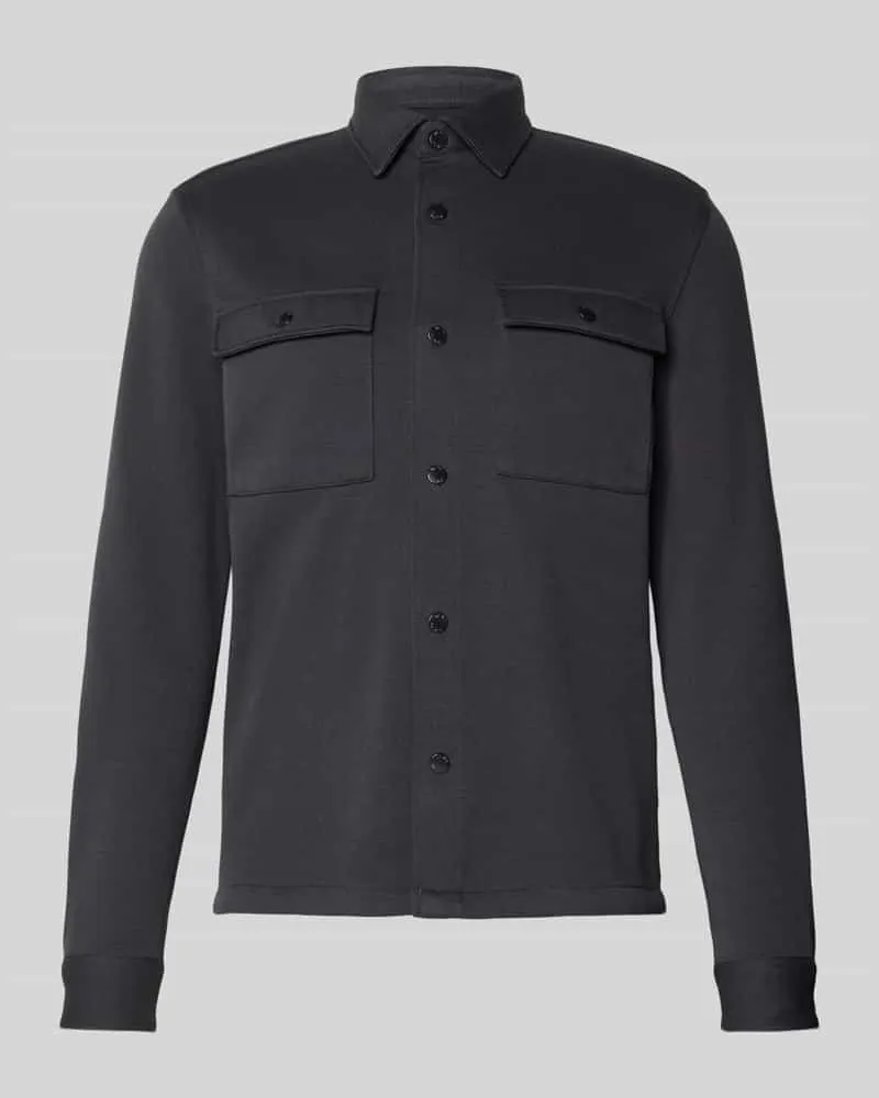 McNeal Hemdjacke mit Druckknopfleiste Dunkelgrau