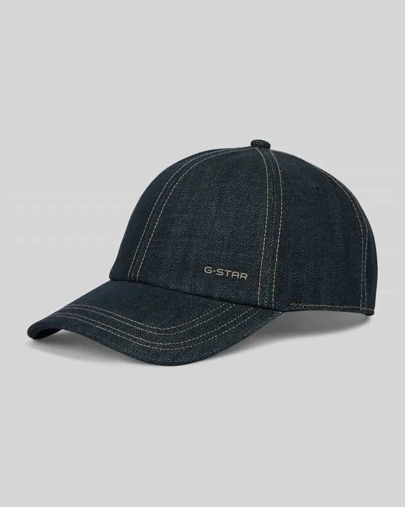 G-STAR RAW Cap aus reiner Baumwolle Modell 'Avernus Jeansblau