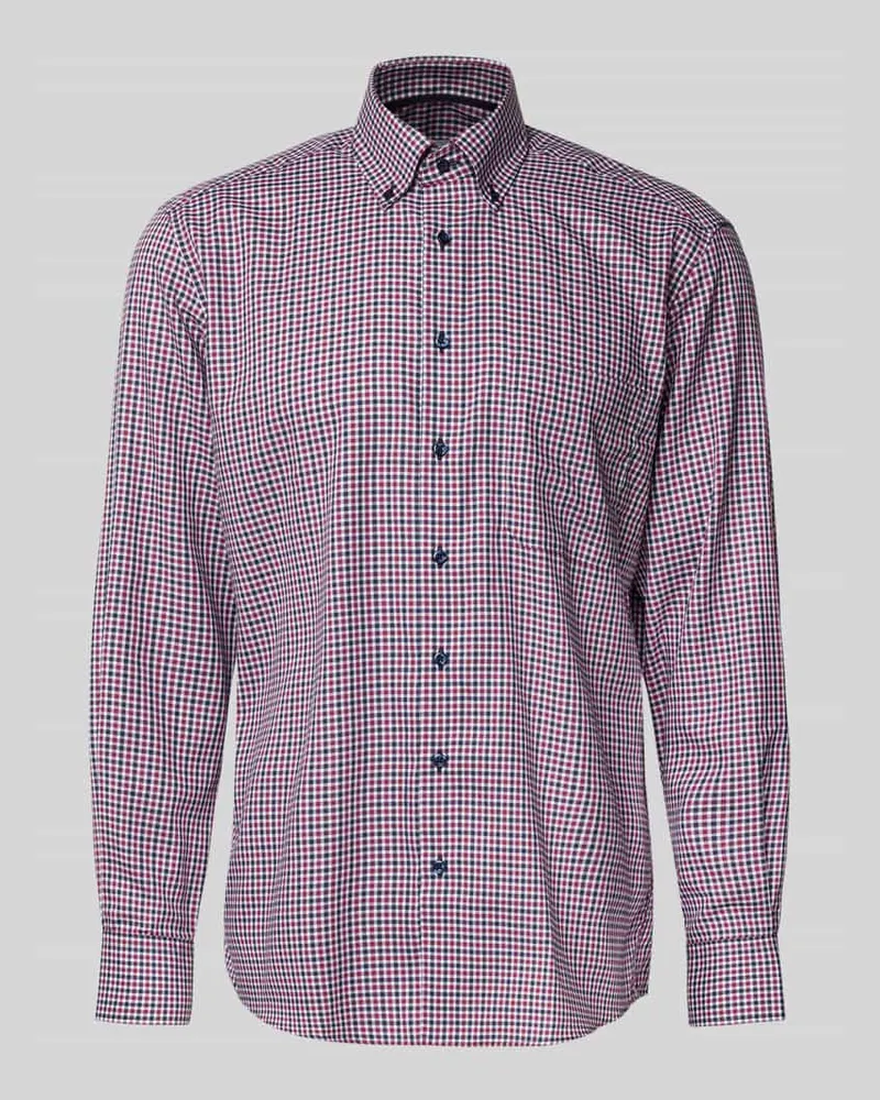 Eterna Comfort Fit Business-Hemd mit Button-Down-Kragen 
