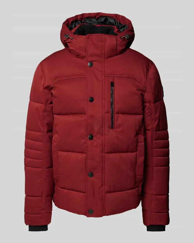 Tom Tailor Regular Fit Steppjacke aus atmungsaktivem Material mit abnehmbarer Kapuze 