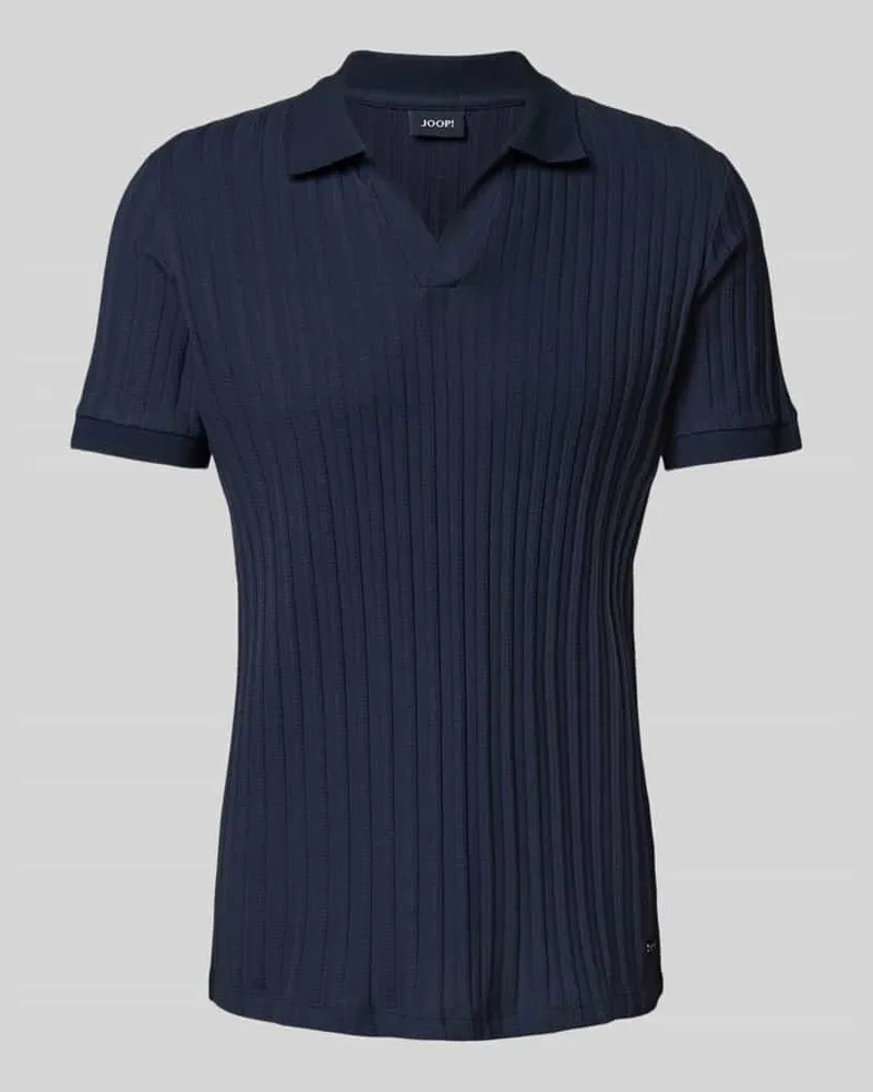 JOOP! Poloshirt mit V-Ausschnitt Modell 'Baron Marine