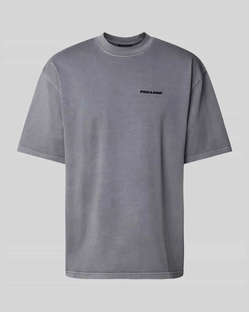 PEGADOR Oversized T-Shirt mit Label-Stitching 
