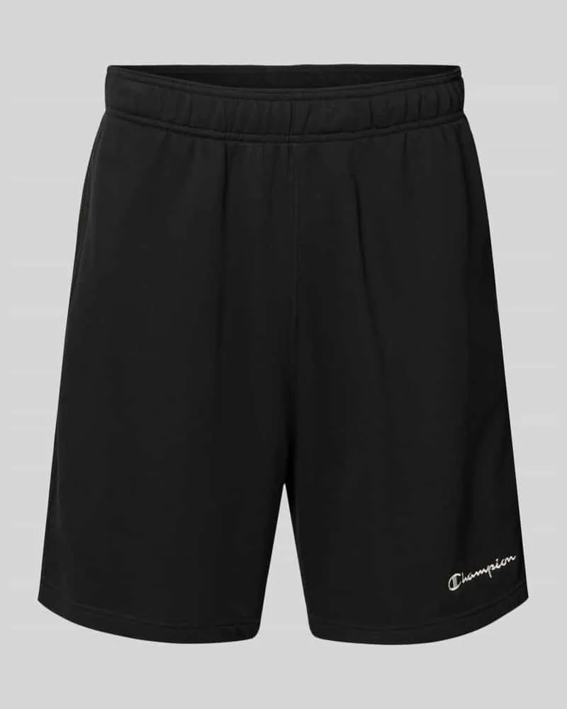 Champion Shorts mit elastischem Bund und Label-Stitching Black